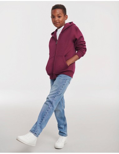 R-R-266B-0-Kids Authentic Zipped Hooded Sweat